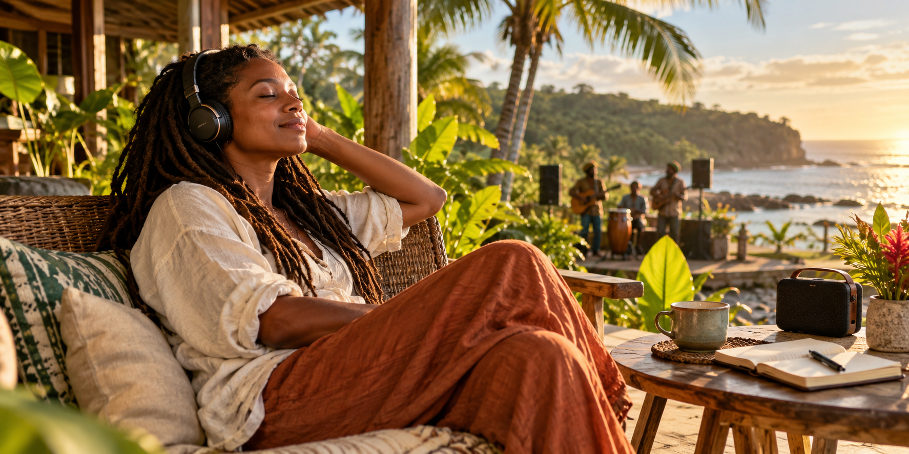 Reggae music editorial artwork