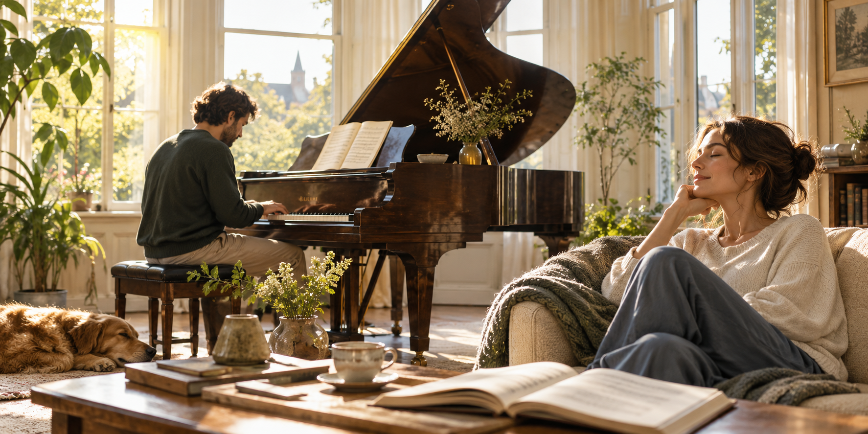 Classical music editorial artwork