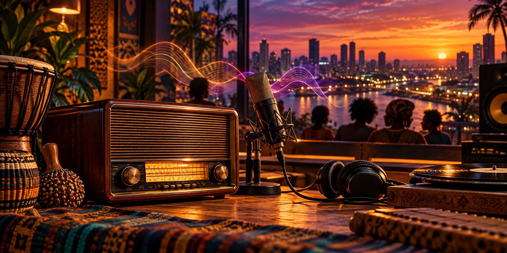 African music editorial artwork