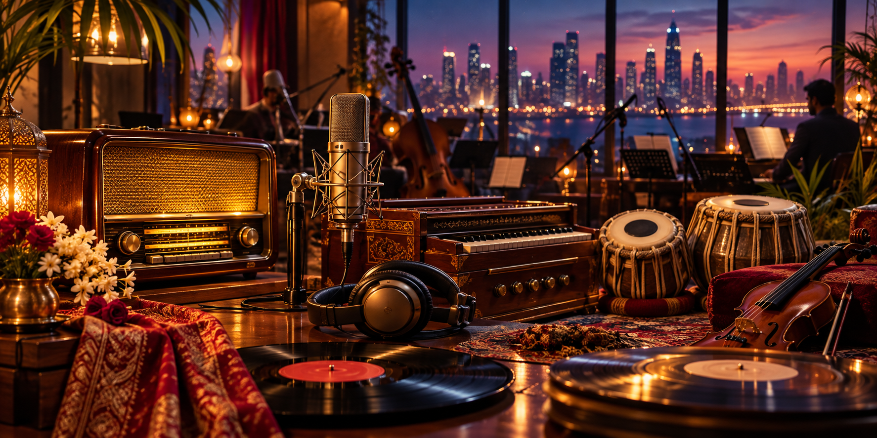 Bollywood music editorial artwork