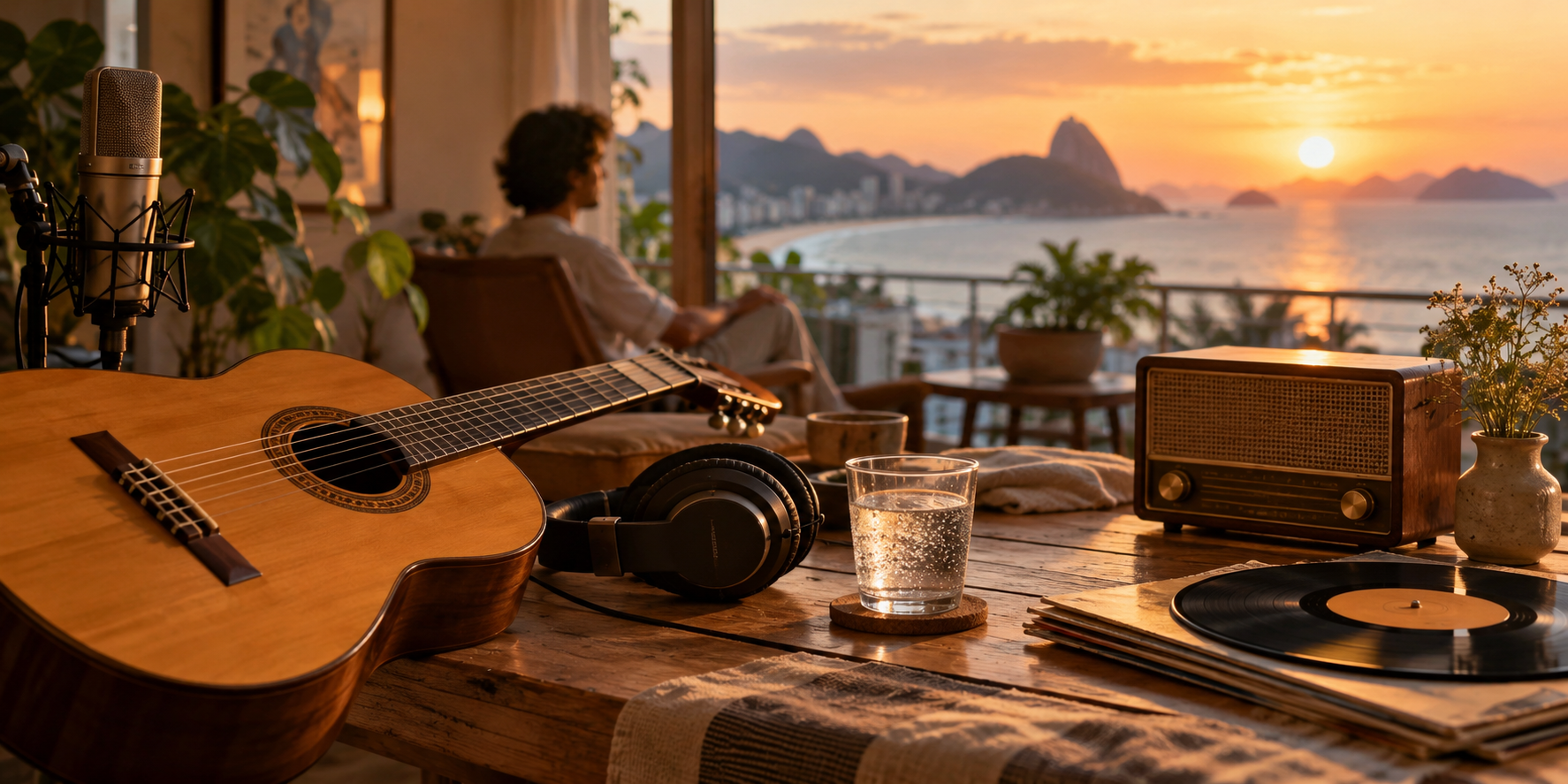 Bossa Nova music editorial artwork