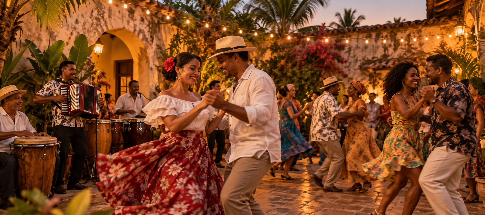 Cumbia music editorial artwork