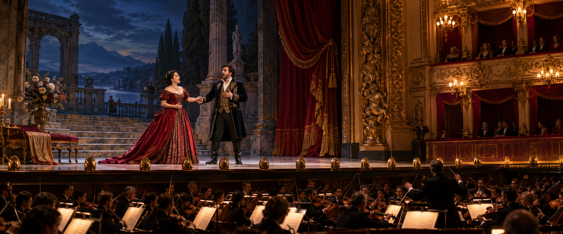 Opera music editorial artwork