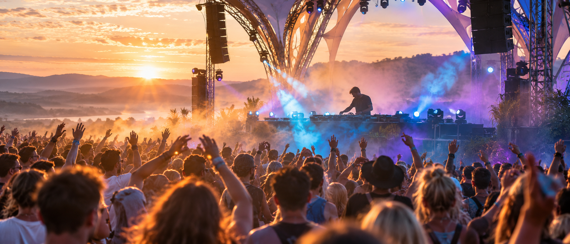 Trance music editorial artwork